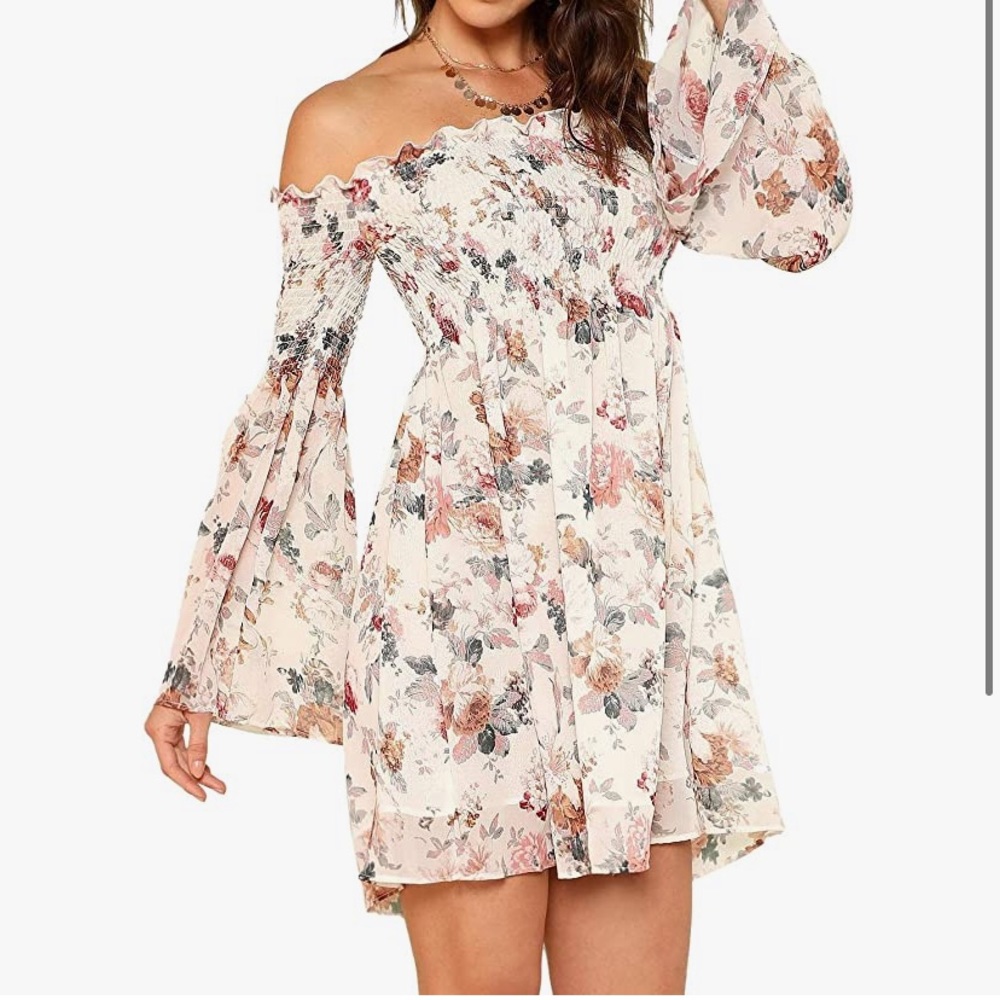 Beautiful white swing summer dress